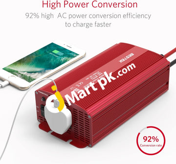 Bestek® 1000W Car Power Inverter Dc 12V To Ac 230V-240V With Crocodile Battery Clip - Imported From